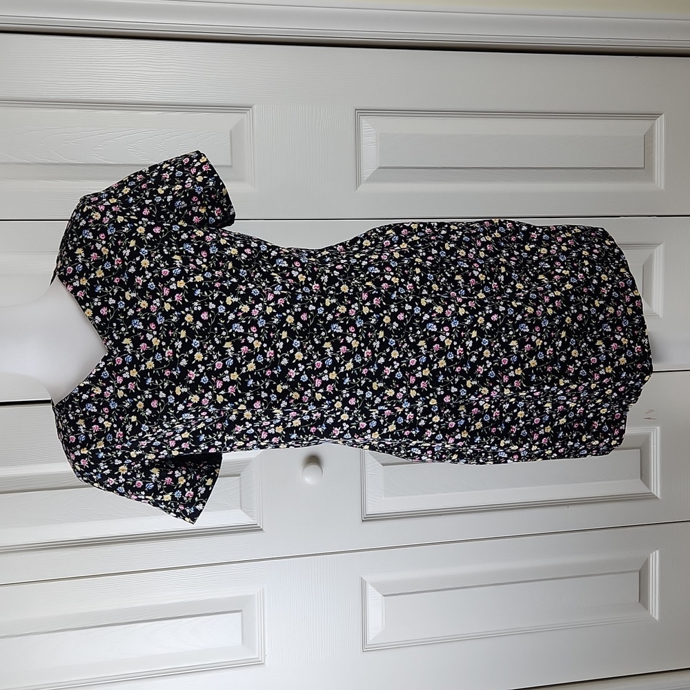 Vintage Ditsy Floral short sleeve dress S? M? L?